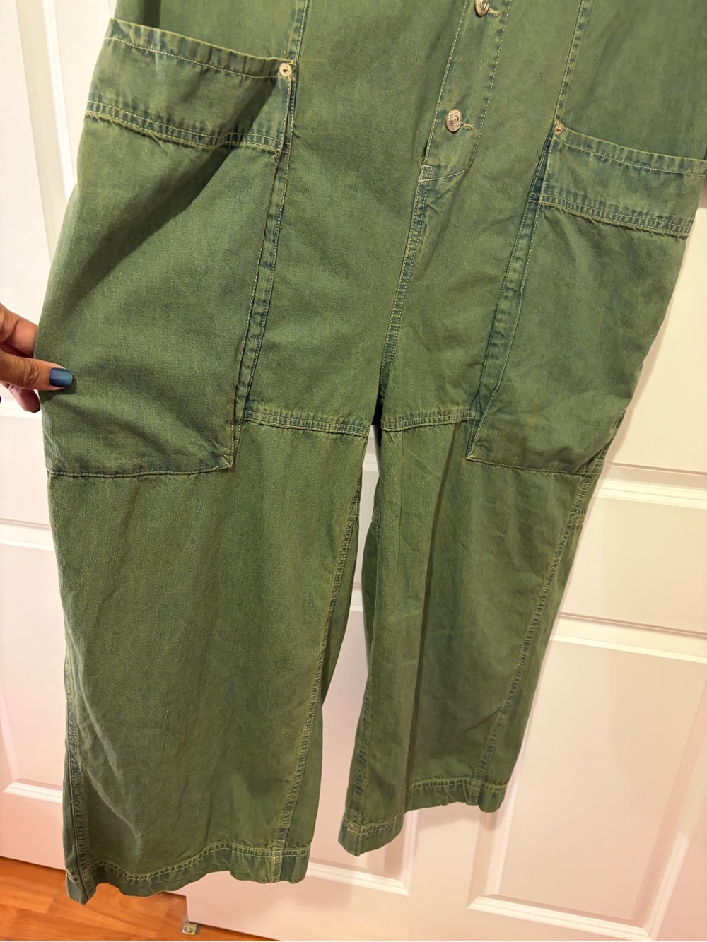 New Margarita Jumpsuit In Everglades Green Size  L - Picture 9 of 12